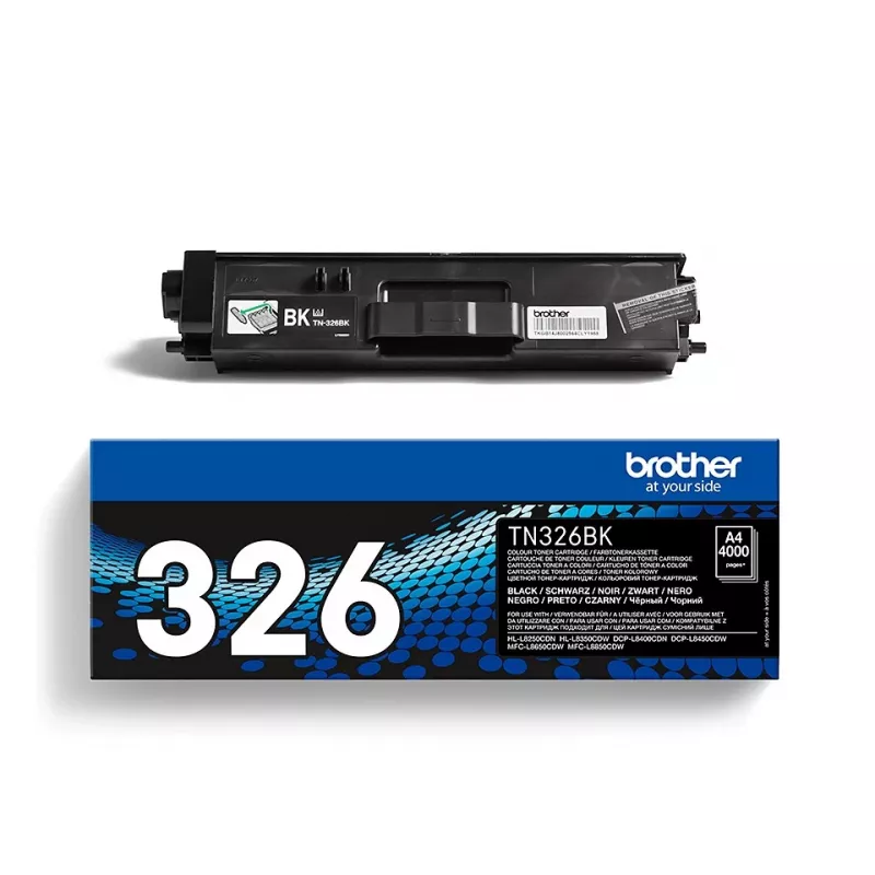 Brother TN-326BK väriainekasetti, musta, 4000 sivua