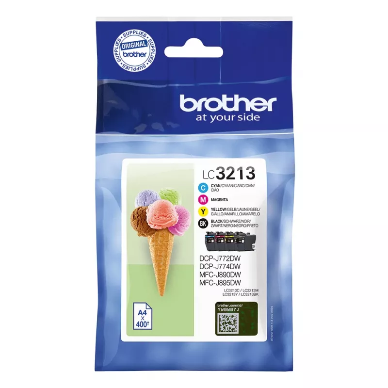 Värikasettisarja Brother LC3213VALDR musta syaani magenta keltainen