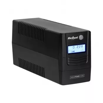 Rebel Nanopower Plus 850 UPS | Off-line | sinimuotoinen | 850VA | 480W | LCD | USB