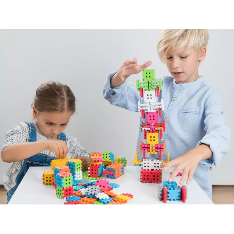 Marioinex Mini Waffle 140 rakennussarja — 140 osaa, monivärinen, yli 3-vuotiaille lapsille