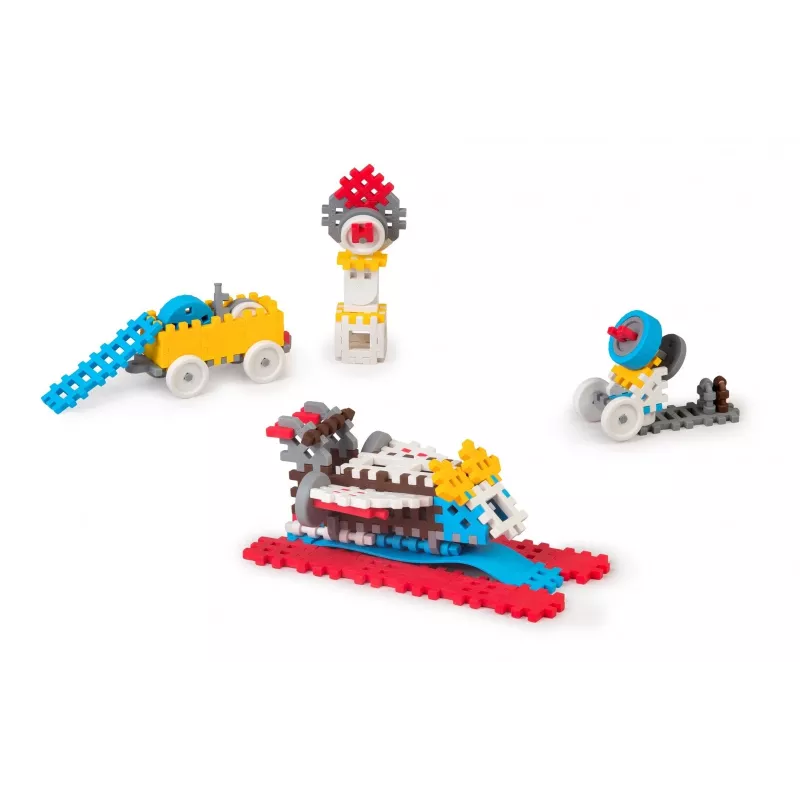 Rakennuspalikkasarja Marioinex 902820 — 140-osainen Mini Waffle -palikkasarja pojille