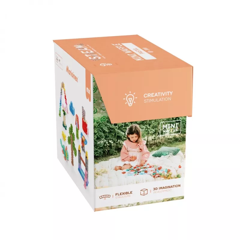 Marioinex Mini Waffle rakennuspalikat, pastelli, 300 osaa