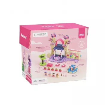 Marioinex Waffle Mini Blocks Princess rakennussarja — 280 osaa, monivärinen, laatikko, ikä 6+