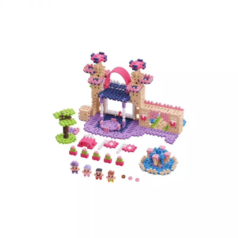 Marioinex Waffle Mini Blocks Princess rakennussarja — 280 osaa, monivärinen, laatikko, ikä 6+