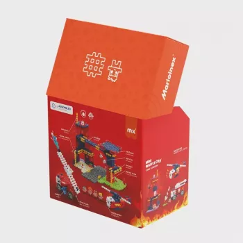 Marioinex Waffle Blocks paloasema rakennussarja 280 osaa, malli 906279
