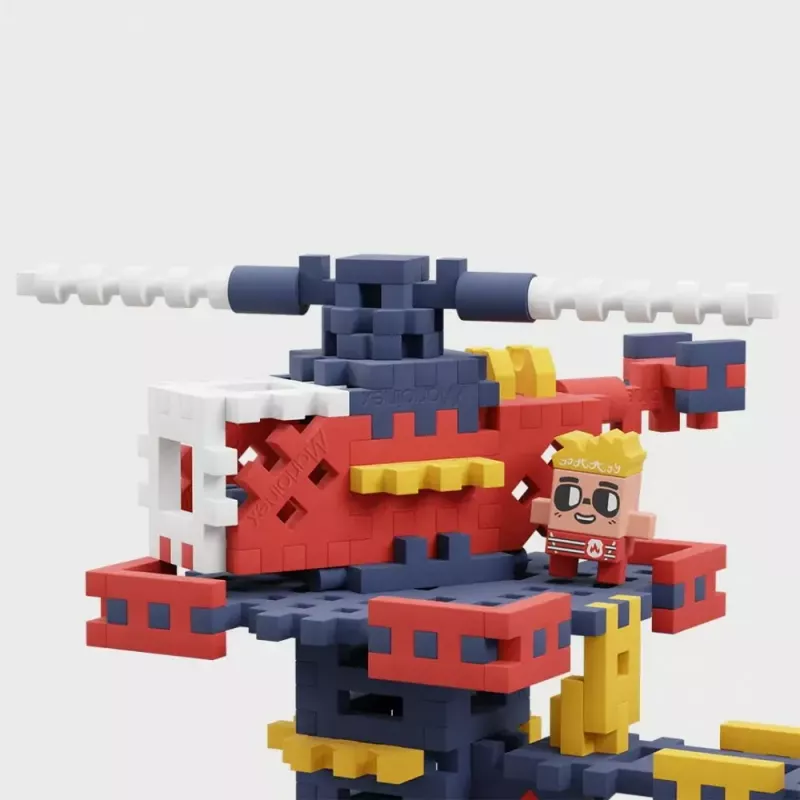 Marioinex Waffle Blocks paloasema rakennussarja 280 osaa, malli 906279