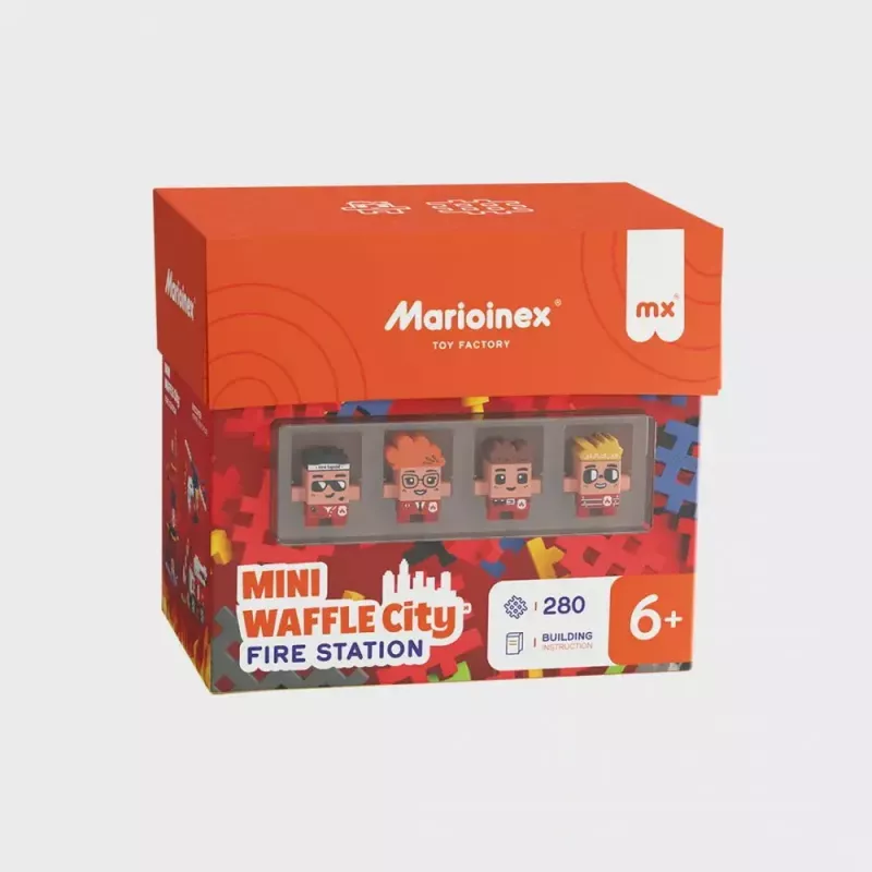 Marioinex Waffle Blocks paloasema rakennussarja 280 osaa, malli 906279