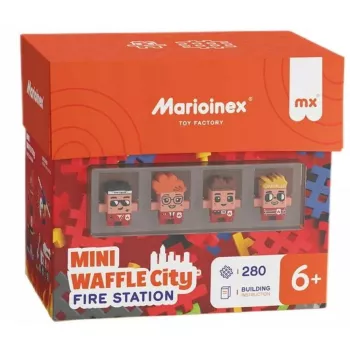 Marioinex Waffle Blocks paloasema rakennussarja 280 osaa, malli 906279