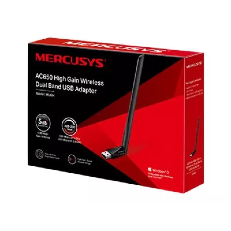 Mercusys AC650 High Gain Wireless Dual Band USB -sovitin