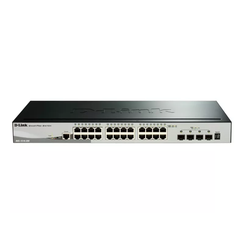 D-Link DGS-1510 Managed L3 Gigabit Ethernet (10/100/1000) musta