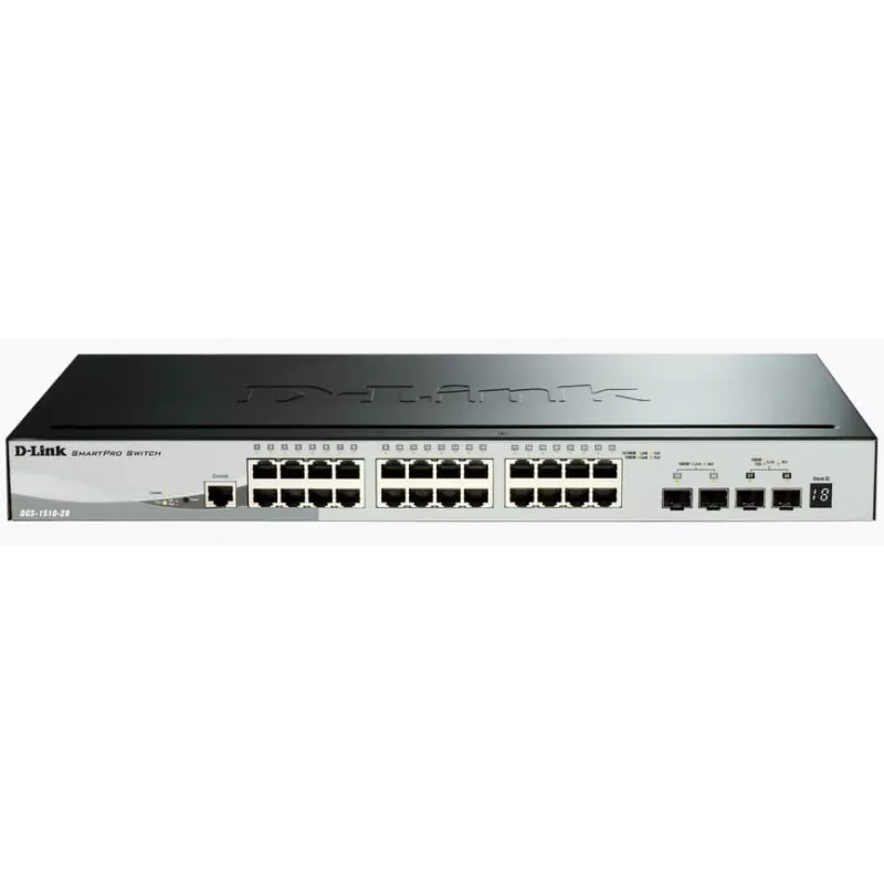 D-Link DGS-1510 Managed L3 Gigabit Ethernet (10/100/1000) musta