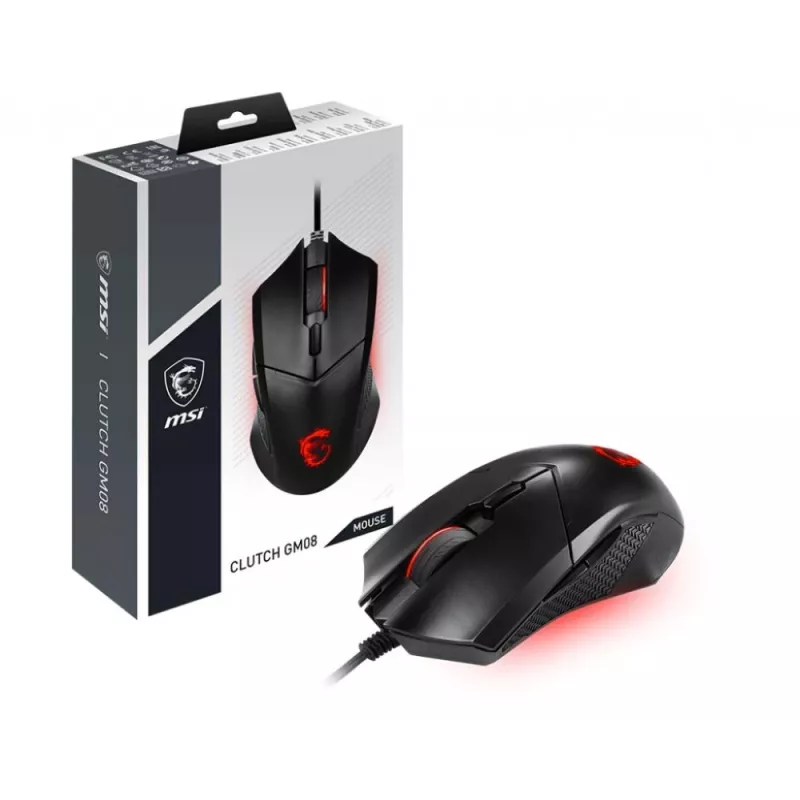 MSI | Clutch GM08 | pelihiiri | USB 2.0 | musta