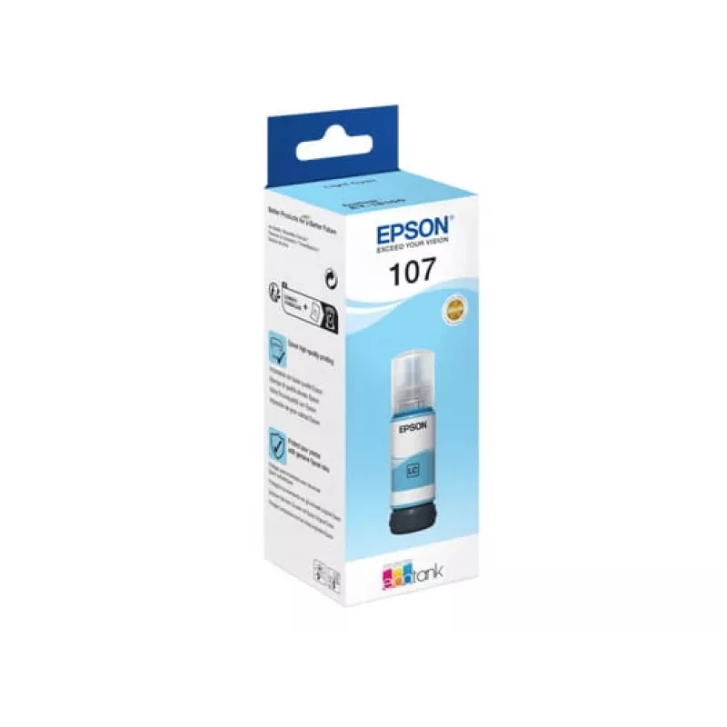 EPSON 108 EcoTank vaaleansyaani mustepullo
