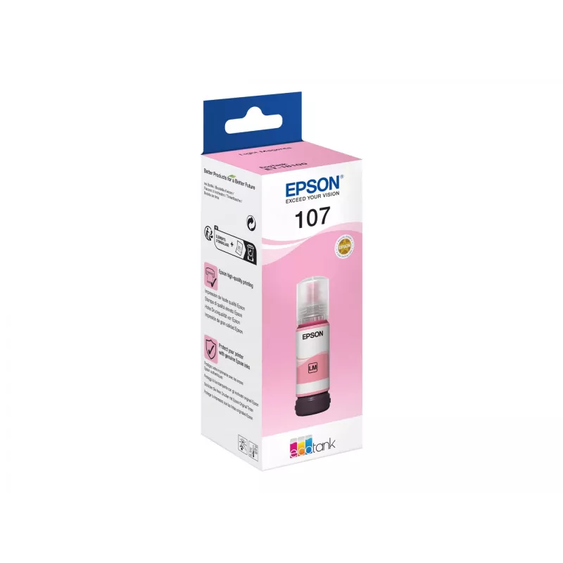 EPSON 108 EcoTank vaaleanmagenta mustepullo