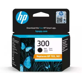 HP 300 alkuperäinen mustekasetti musta vakiokapasiteetti 4 ml 200 sivua Vivera-musteella