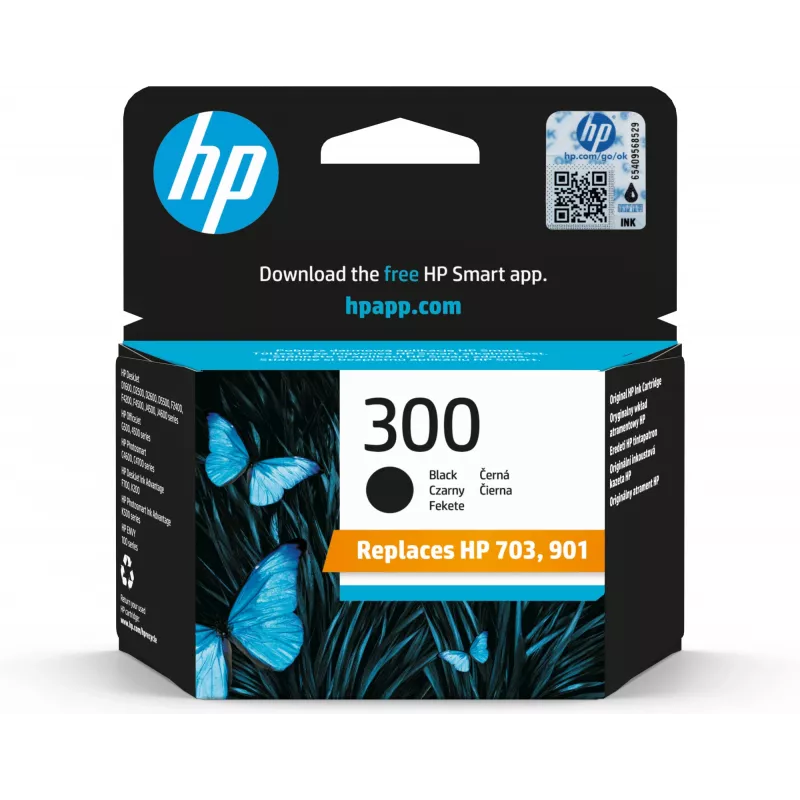 HP 300 muste musta Vivera 4 ml Deskjet D2560 F4280 All-in-One (ML)