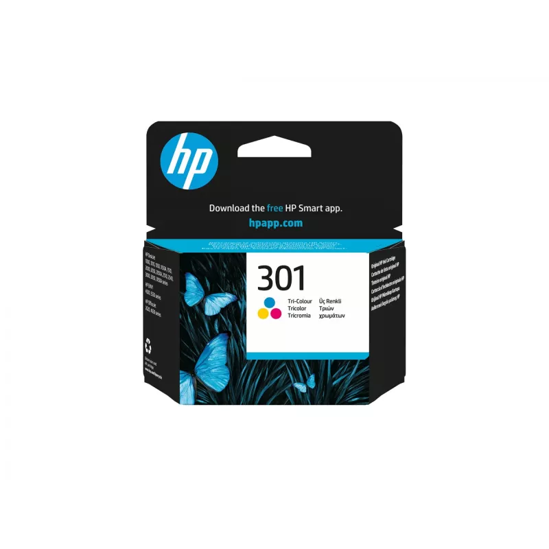 HP 301 alkuperäinen mustekasetti, 3 väriä