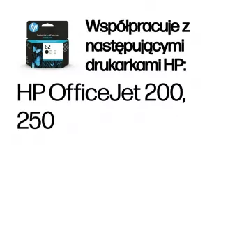 HP 62 musta alkuperäinen mustekasetti