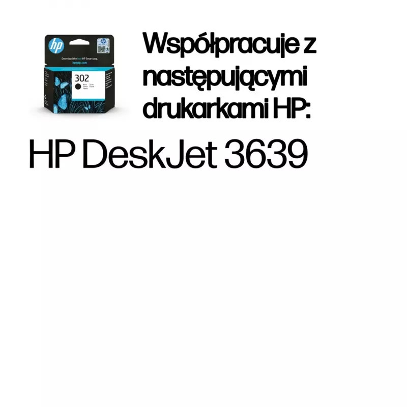 HP 302 musta alkuperäinen mustekasetti