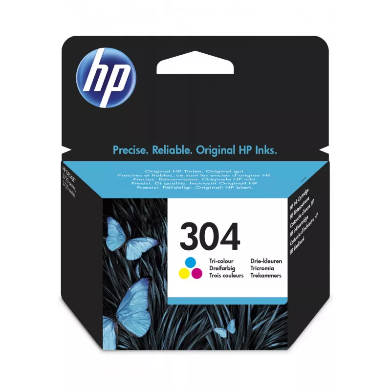 HP 304 Tri-Color alkuperäinen mustekasetti