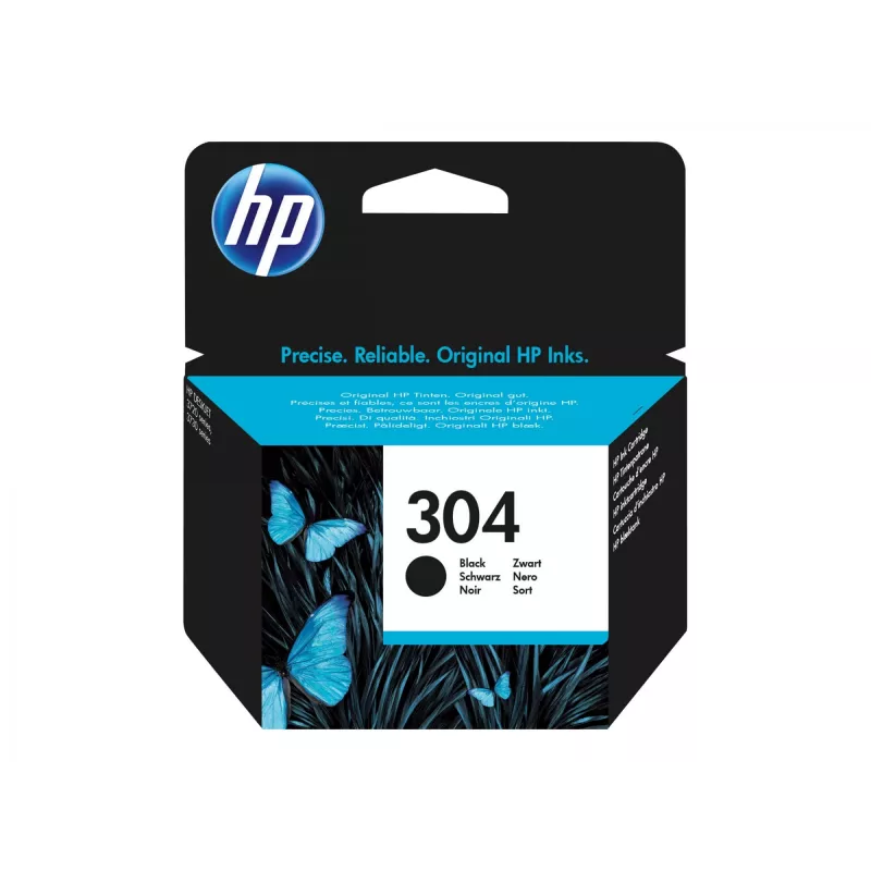 HP 304 mustekasetti musta vakiokapasiteetti 120 sivua 1 kpl:n pakkaus