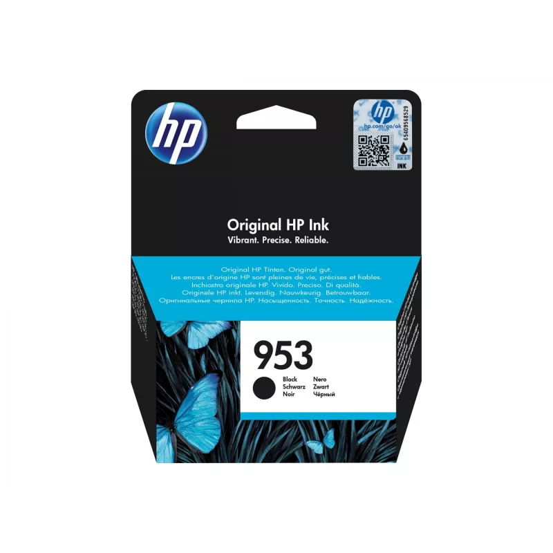 HP 953 musta alkuperäinen mustepatruuna