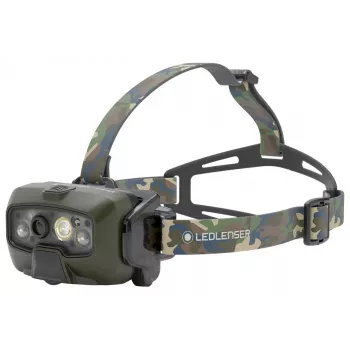 Ledlenser HF8R Core RGB Camouflage - otsalamppu taskulamppu LED, vihreä