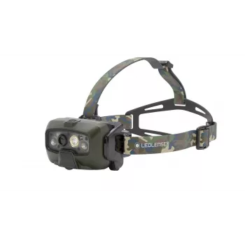 Ledlenser HF8R Core RGB Camouflage - otsalamppu taskulamppu LED, vihreä