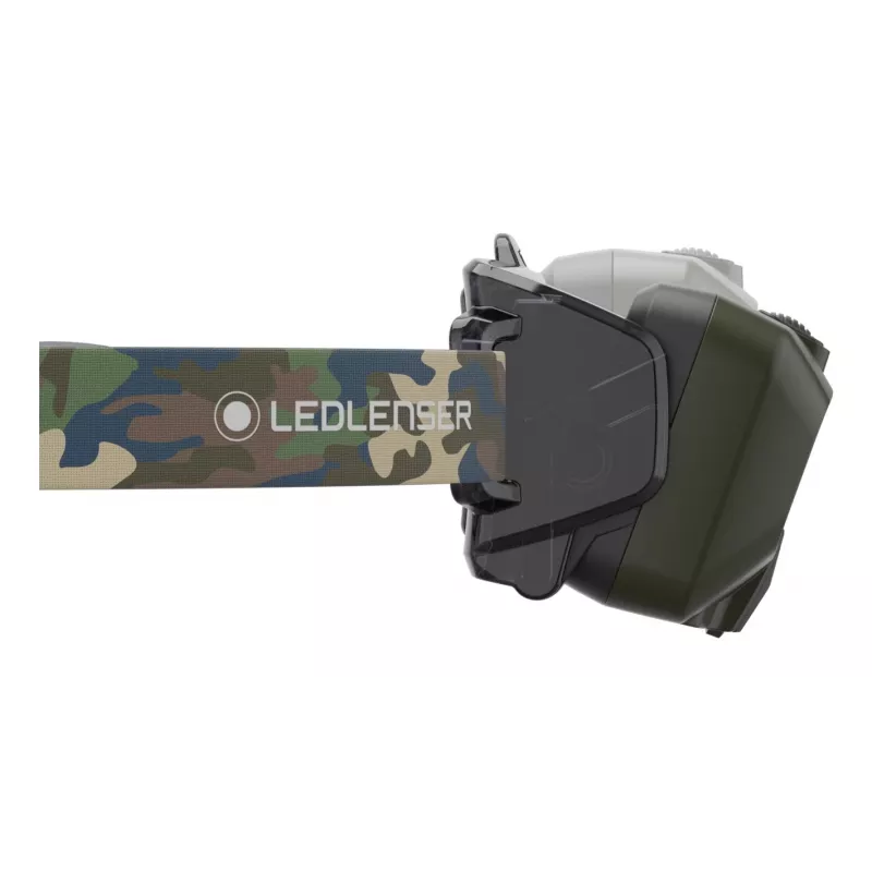 Ledlenser HF8R Core RGB Camouflage - otsalamppu taskulamppu LED, vihreä