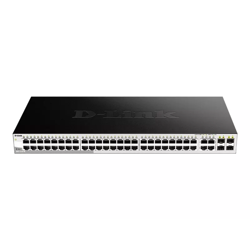 D-Link 48-porttinen Gigabit Smart Managed -kytkin, jossa 4 Combo 1000BASE-T/SFP -porttia