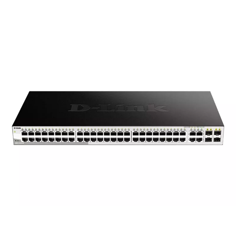 D-Link 48-porttinen Gigabit Smart Managed -kytkin, jossa 4 Combo 1000BASE-T/SFP -porttia