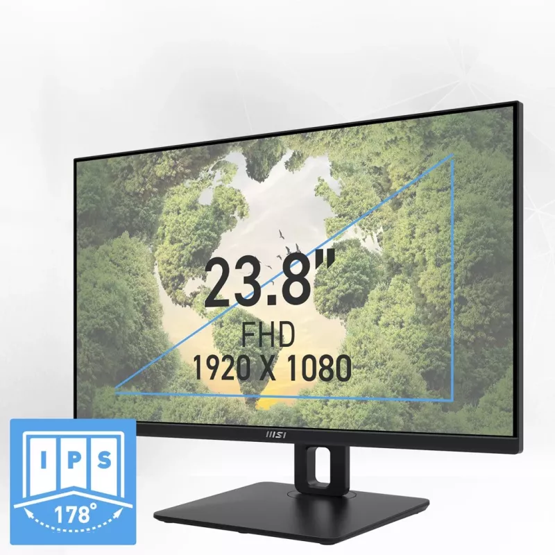 MSI Pro MP245PG 24 tuuman IPS FHD HDMI/DP Pivot - litteä näyttö - 61 cm