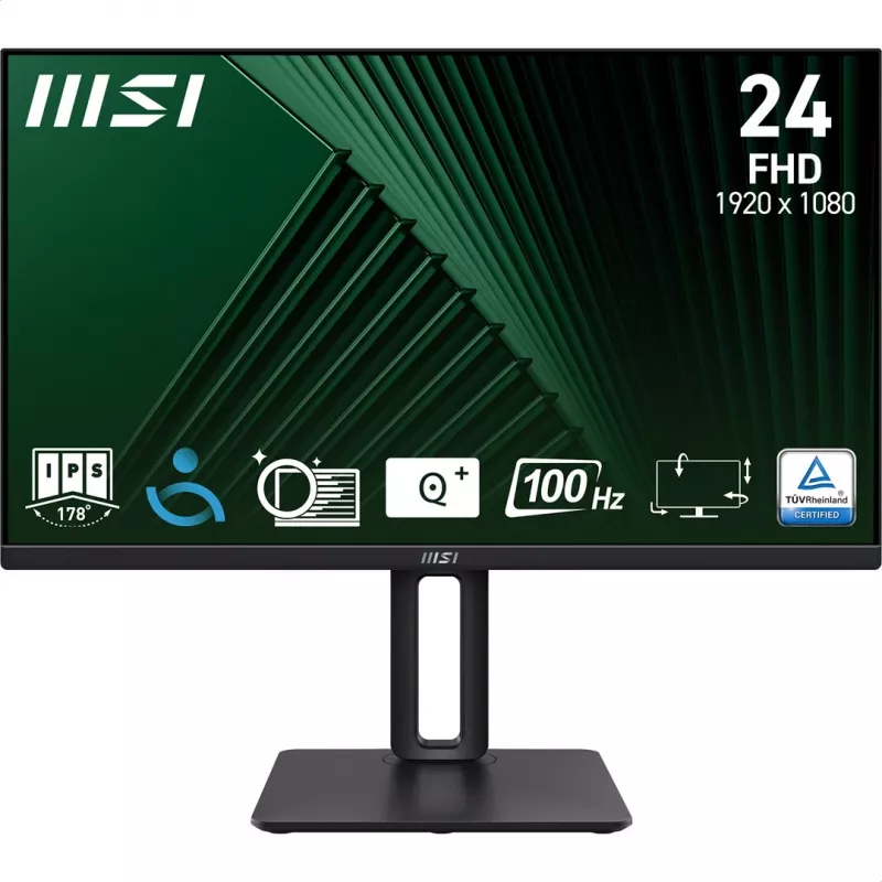 MSI Pro MP245PG 24 tuuman IPS FHD HDMI/DP Pivot - litteä näyttö - 61 cm