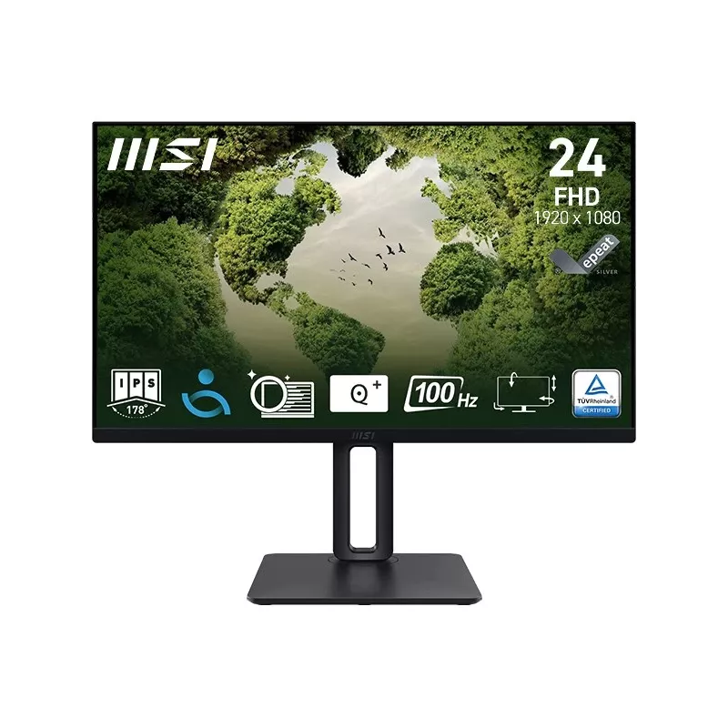 MSI Pro MP245PG 24 tuuman IPS FHD HDMI/DP Pivot - litteä näyttö - 61 cm