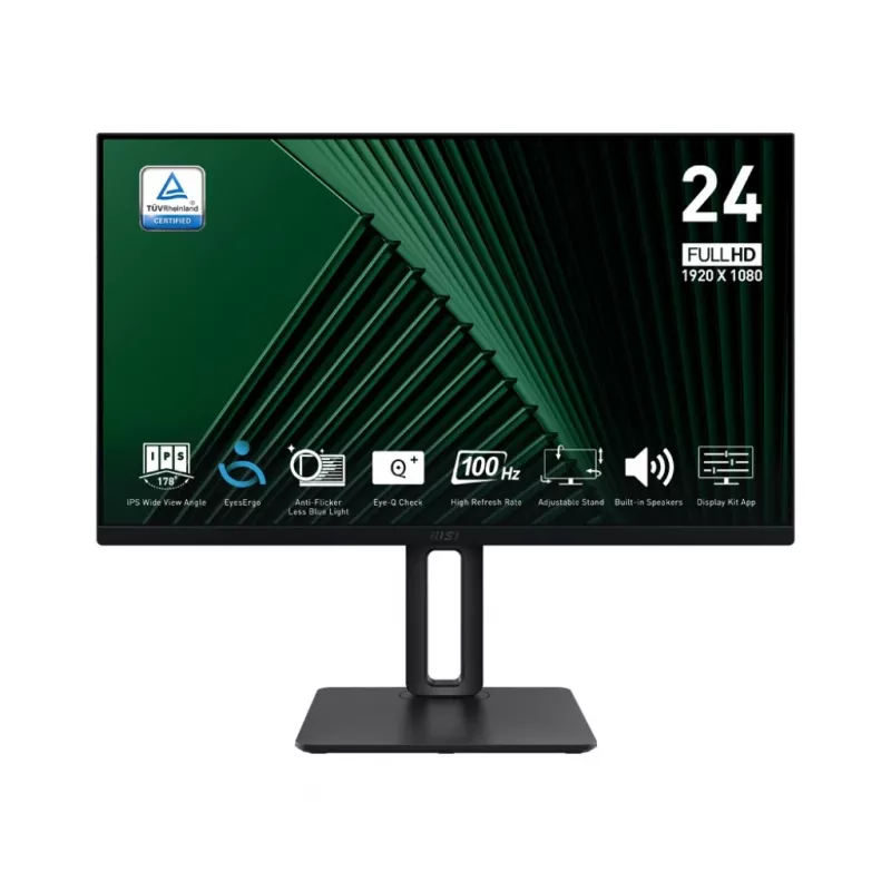 MSI Pro MP245PG 24 tuuman IPS FHD HDMI/DP Pivot - litteä näyttö - 61 cm
