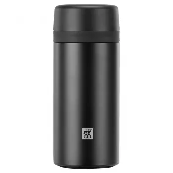 Termospullo ZWILLING THERMO 0,42 L, ruostumaton teräs, musta, 7 h kuuma / 10 h kylmä