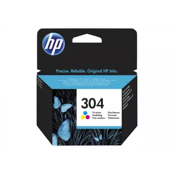 HP 304 kolmivärinen mustepatruuna
