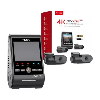 Autokamera VIOFO A229 PRO 3CH 4K + 2K + 1080P WiFi GPS