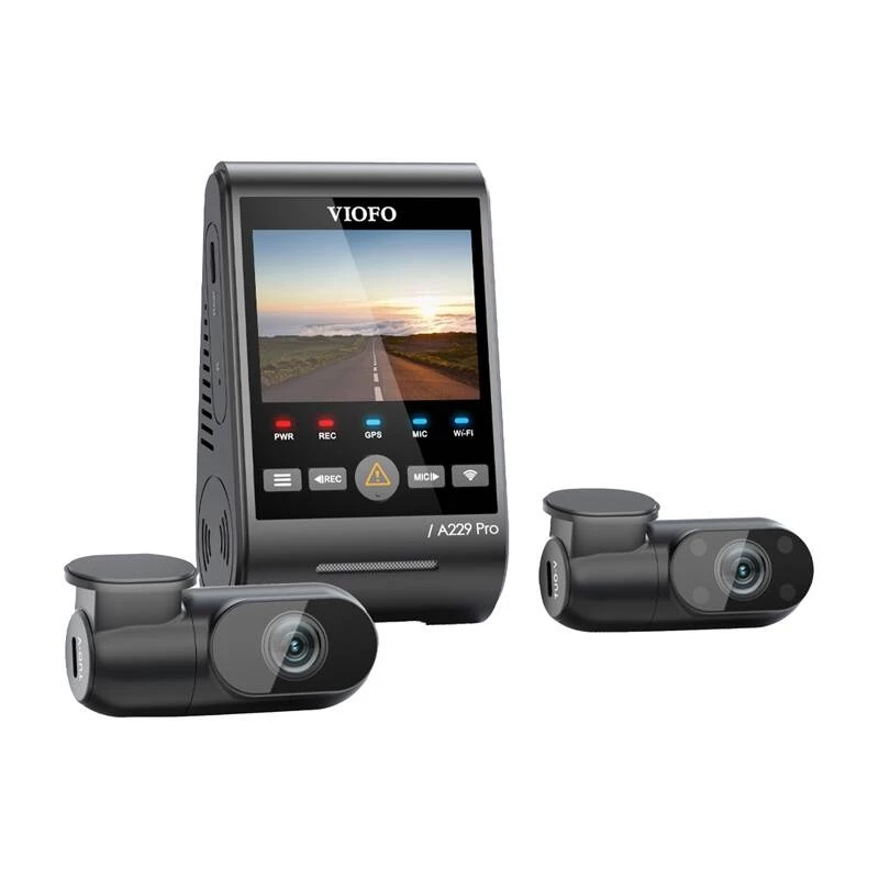 Autokamera VIOFO A229 PRO 3CH 4K + 2K + 1080P WiFi GPS