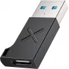 Unitek USB-C - USB-A -sovitin A1049ABK01 — musta, kompakti sovitin USB-C (liitäntä) - USB-A (pistoke)