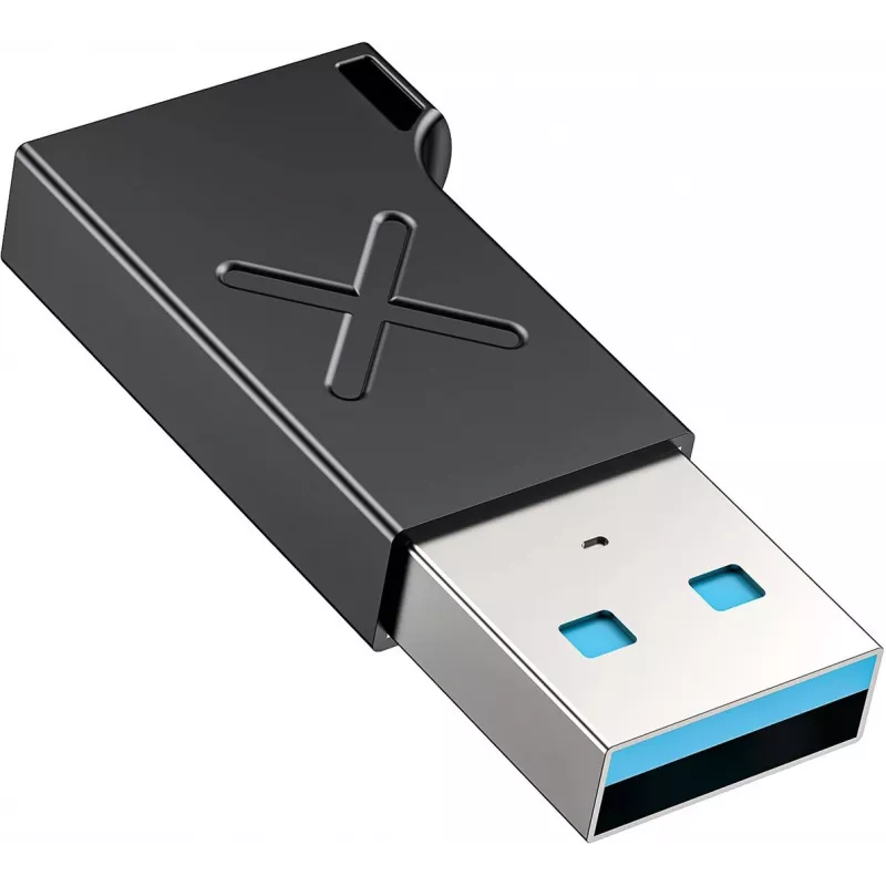 Unitek USB-C - USB-A -sovitin A1049ABK01 — musta, kompakti sovitin USB-C (liitäntä) - USB-A (pistoke)