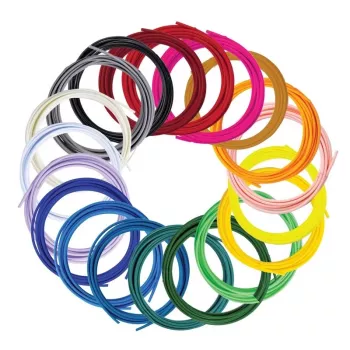 3Doodler filamentti FLOW 20 PLA 20 väriä täyttöpakkaus polymaitohappo (PLA) musta, sininen, tummanvihreä, tummanpunainen, kulta, vihreä, violetti, laivastonsininen, oranssi, pinkki, läpinäkyvä, valkoinen, keltainen
