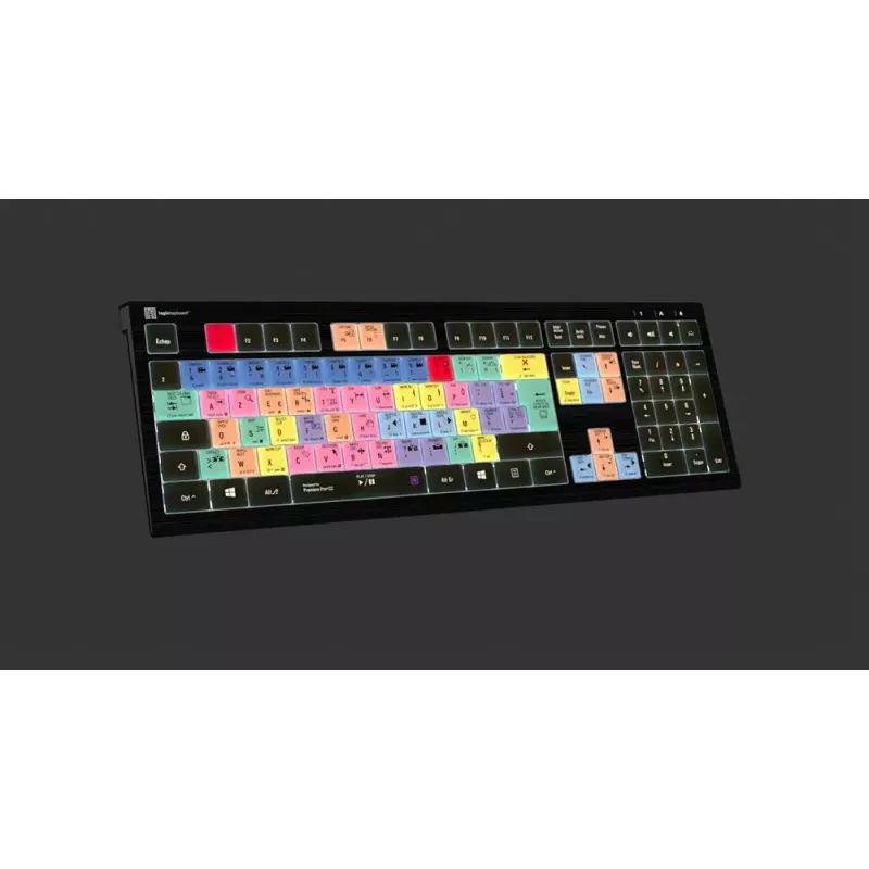 Logickeyboard Adobe Premiere Pro CC ASTRA 2 taustavalaistu näppäimistö ranska (LKB-PPROCC-A2PC-FR)