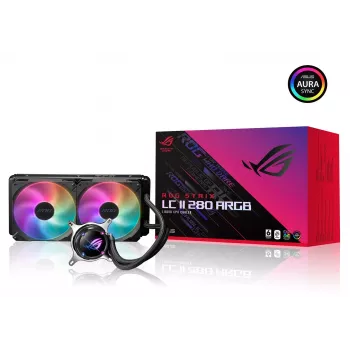 ASUS ROG STRIX LC II 280 ARGB prosessori All-in-One-nestekühler 14 cm musta 1 kpl