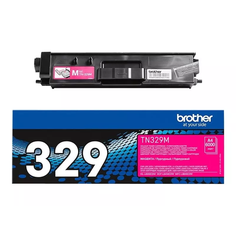 Brother TN-329M väriainekasetti, magenta, 6000 sivua