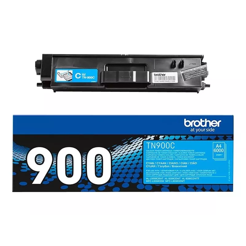 Brother TN 900C värikasetti, syaani, 6 000 sivua