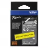 Brother HSe-611E kutistesukka, 5,2 mm x 1,5 m, musta keltaisella