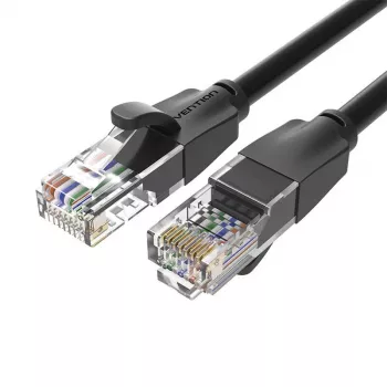 UTP-CAT6-Vention-verkkokaapeli IBEBN RJ45 Ethernet 1000Mbit/s 15m (musta)