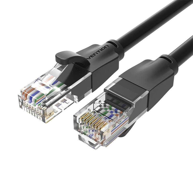 UTP-CAT6-Vention-verkkokaapeli IBEBN RJ45 Ethernet 1000Mbit/s 15m (musta)