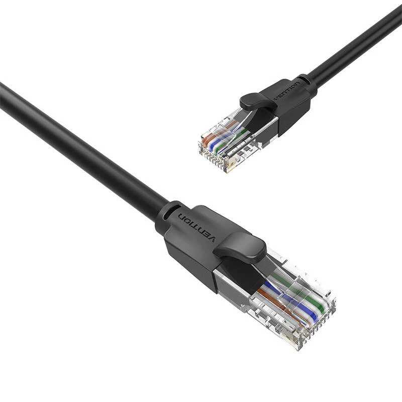 UTP-CAT6-Vention-verkkokaapeli IBEBN RJ45 Ethernet 1000Mbit/s 15m (musta)